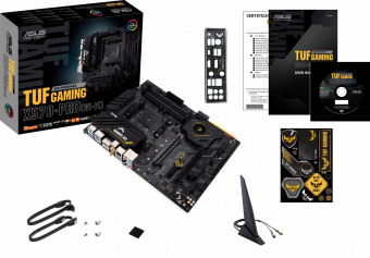 Материнская плата Asus TUF GAMING X570-PRO (WI-FI) Soc-AM4 AMD X570 4xDDR4 ATX AC`97 8ch(7.1) 2.5Gg RAID+HDMI+DP от магазина РЭССИ