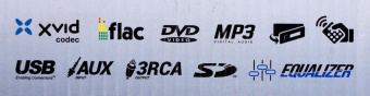 Автомагнитола CD DVD ACV AVD-2010BM 1DIN 4x50Вт от магазина РЭССИ