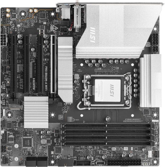 Материнская плата MSI PRO B860M-A WIFI Soc-1851 Intel B860 4xDDR5 mATX AC`97 8ch(7.1) 5Gigabit RAID+HDMI+DP от магазина РЭССИ