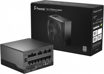 Блок питания Fractal Design ATX 850W ION+2 860 80+ platinum 24+2x(4+4) pin APFC 140mm fan 10xSATA Cab Manag RTL от магазина РЭССИ