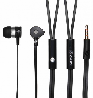 Гарнитура вкладыши Оклик HS-S-210 1.2м черный проводные в ушной раковине (D1B) от магазина РЭССИ