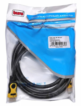 Кабель аудио-видео Buro HDMI 1.4 HDMI (m)/HDMI (m) 1.8м. (HDMI 19M-19M BRAID) от магазина РЭССИ