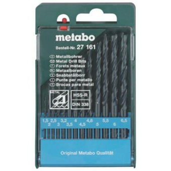 Набор сверл Metabo HSS-R (627161000) по металлу (13пред.) для шуруповертов/дрелей от магазина РЭССИ