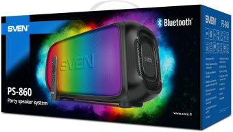 Колонка порт. Sven PS-860 черный 100W 1.0 BT/3.5Jack 5400mAh (SV-022518) от магазина РЭССИ