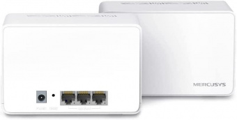 Бесшовный Mesh роутер Mercusys Halo H80X(2-pack) AX3000 10/100/1000BASE-TX компл.:устройство/крепления/адаптер белый (упак.:2шт) от магазина РЭССИ