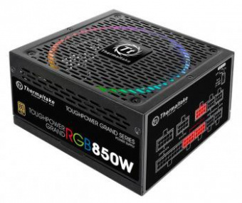 Блок питания Thermaltake ATX 850W Toughpower Grand RGB Sync 80+ gold 24pin APFC 140mm fan color LED 12xSATA Cab Manag RTL от магазина РЭССИ