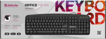 Клавиатура Defender Office HB-910 черный USB от магазина РЭССИ