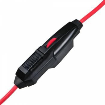 Наушники с микрофоном Оклик HS-L330G NIGHTMARE черный/красный 1.9м мониторные оголовье (359481) от магазина РЭССИ