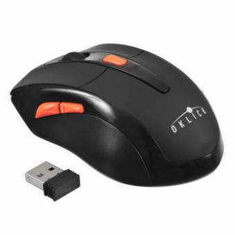 Мышь Оклик 585MW черный оптическая (1600dpi) беспроводная USB для ноутбука (7but) от магазина РЭССИ