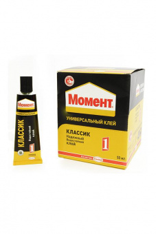 Клей Момент -1 Классик (50мл) 781736 в шоу-боксе 8 шт от магазина РЭССИ