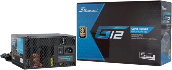 Блок питания Seasonic ATX 650W G12 GM-650 80+ gold (20+4pin) APFC 120mm fan 6xSATA RTL от магазина РЭССИ