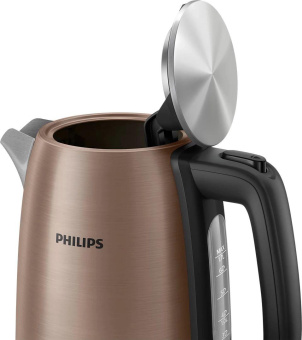 Чайник электрический Philips HD9355/92 1.7л. 1740Вт медный корпус: нерж.сталь/пластик от магазина РЭССИ
