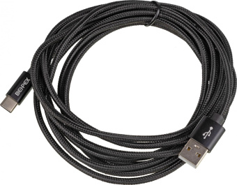 Кабель USB (m)-USB Type-C (m) 3м черный от магазина РЭССИ