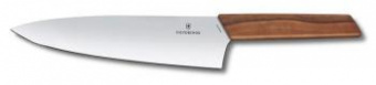 Нож кухонный Victorinox Swiss Modern (6.9010.20G) стальной разделочный лезв.200мм дерево блистер от магазина РЭССИ
