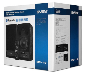 Колонки Sven MC-10 2.0 черный 50Вт BT от магазина РЭССИ