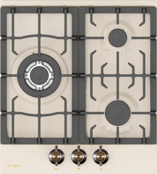 Газовая варочная поверхность Weissgauff HGG 451 REB бежевый от магазина РЭССИ