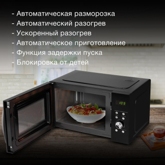 Микроволновая Печь Hyundai HYM-D2078 23л. 800Вт черный/серебристый от магазина РЭССИ