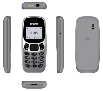 Мобильный телефон Digma Linx A105N 2G 32Mb серый моноблок 1Sim 1.44" 68x96 GSM900/1800 от магазина РЭССИ