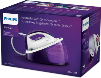 Парогенератор Philips GC6740/30 2400Вт белый/фиолетовый от магазина РЭССИ