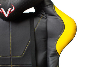 Кресло игровое Zombie VIKING 5 AERO черный/желтый эко.кожа с подголов. крестов. пластик от магазина РЭССИ