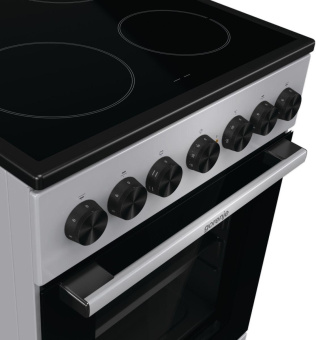 Плита Электрическая Gorenje GEC5B20SG серебристый стеклокерамика (без крышки) от магазина РЭССИ