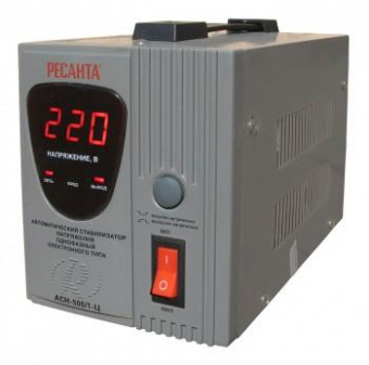 Стабилизатор напряжения Ресанта АСН-500/1-Ц однофазный серый (63/6/1) от магазина РЭССИ