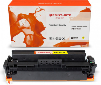 Картридж лазерный Print-Rite TFH770YPU1J PR-CF412A CF412A желтый (2300стр.) для HP LJ M452DW/DN/NW M477FDW/M477FDN/M477FNW от магазина РЭССИ