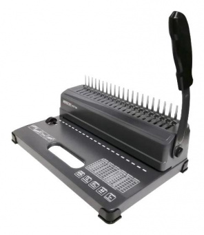 Переплетчик Office Kit B2112N A4/перф.12л.сшив/макс.450л./пластик.пруж. (4.5-51мм) от магазина РЭССИ