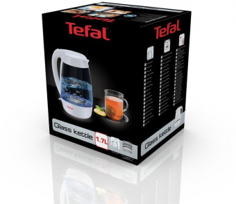 Чайник электрический Tefal KO450132 1.7л. 2200Вт белый (корпус: пластик/стекло) от магазина РЭССИ