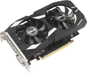 Видеокарта Asus PCI-E 4.0 DUAL-RTX3050-O6G NVIDIA GeForce RTX 3050 6Gb 96bit GDDR6 1507/14000 DVIx1 HDMIx1 DPx3 HDCP Ret от магазина РЭССИ