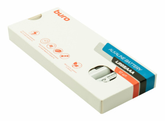 Батарея Buro Alkaline LR03 AAA (10шт) коробка от магазина РЭССИ