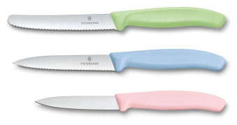 Набор ножей кухон. Victorinox Swiss Classic (6.7116.34L3) компл.:3предм. ассорти карт.коробка от магазина РЭССИ