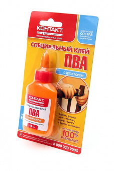 Клей КОНТАКТ ПВА-клей (60мл) BL1 от магазина РЭССИ
