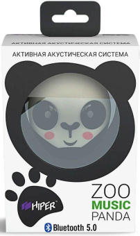 Колонка порт. Hiper Zoo Music Music Панда белый/черный 3W 1.0 BT 10м 400mAh (без.бат) (H-OZ1) от магазина РЭССИ