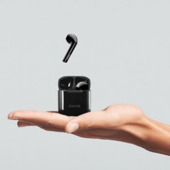 Гарнитура вкладыши Edifier TWS200 черный беспроводные bluetooth в ушной раковине от магазина РЭССИ