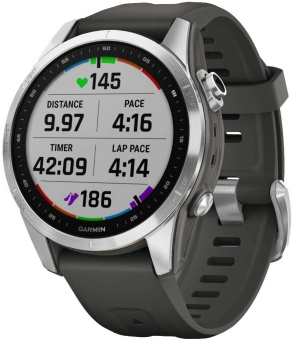 Смарт-часы Garmin Fenix 7S 1.2" корп.серый рем.черный (010-02539-01) от магазина РЭССИ