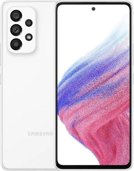 Смартфон Samsung SM-A536E Galaxy A53 5G 256Gb 8Gb белый моноблок 3G 4G 2Sim 6.5" 1080x2400 Android 12 64Mpix 802.11 a/b/g/n/ac NFC GPS GSM900/1800 GSM1900 TouchSc Protect microSD max1024Gb от магазина РЭССИ