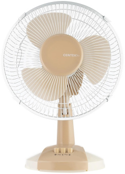 Вентилятор настольный Centek CT-5006 25Вт скоростей:2 бежевый/белый от магазина РЭССИ