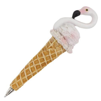 Фигурная ручка BRAUBERG МОРОЖЕНОЕ-ФЛАМИНГО синяя 4 дизайна 0.5 мм дисплей 142764 от магазина РЭССИ