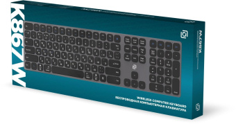 Клавиатура Оклик K867W серый/черный USB беспроводная BT/Radio slim Multimedia (2002130) от магазина РЭССИ