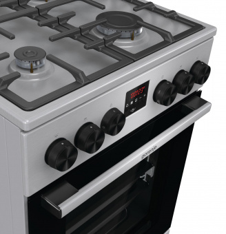Плита Газовая Gorenje GGI5C21XF нержавеющая сталь (стеклянная крышка) реш.чугун от магазина РЭССИ