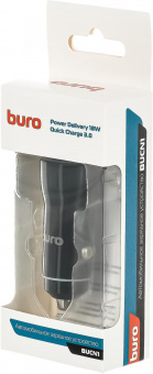 Автомобильное зар./устр. Buro BUCN1 18W 3A (PD+QC) USB-C/USB-A универсальное черный (BUCN18P110BK) от магазина РЭССИ