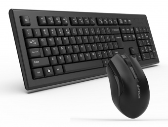 Клавиатура + мышь A4Tech 3000NS клав:черный мышь:черный USB беспроводная Multimedia от магазина РЭССИ