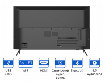 Телевизор LED Kivi 40" 40F750NB черный FULL HD 60Hz DVB-T2 DVB-C USB WiFi Smart TV от магазина РЭССИ