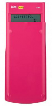 Калькулятор научный Deli E1710A/RED красный 10+2-разр. от магазина РЭССИ
