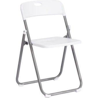 Складной стул Tetchair folder 3017h каркас: металл сиденье/спинка: пластик 49x46.5x73.5 см white (белый) / grey (серый) 20470 от магазина РЭССИ