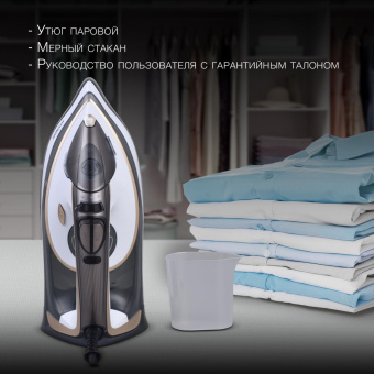 Утюг Hyundai H-SI01230 3100Вт черный/белый от магазина РЭССИ