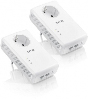 Сетевой адаптер Powerline Zyxel PLA5456-EU0201F AV1800 Gigabit Ethernet (упак.:2шт) от магазина РЭССИ