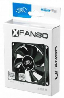 Вентилятор Deepcool XFAN 80 80x80mm 4-pin (Molex)20dB 82gr Ret от магазина РЭССИ