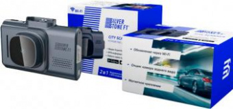Видеорегистратор Silverstone F1 CityScanner черный 2Mpix 1296x2304 1296p 140гр. GPS MSTAR AIT8339 от магазина РЭССИ